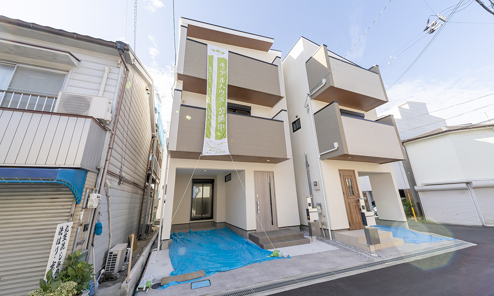 豊中市庄内西町にハウジングギャラリーの新築一戸建て堂々分譲1