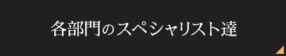 各部門のスペシャリスト達