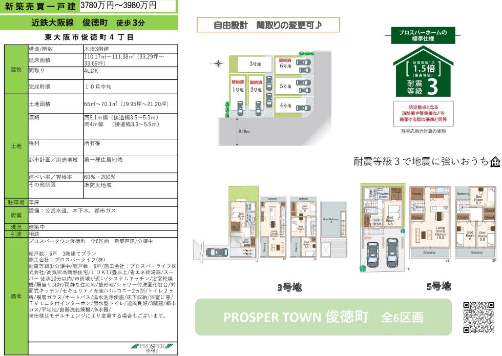 株式会社ハウジングギャラリー 新築一戸建て 非公開物件 俊徳町4丁目物件写真1